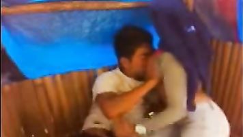 Mumbai muslim couple from bhindi bazar enjoying foreplay session before engaging in serious sex.