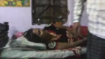 Indian wife Salmi bhabhi from Kanpur riding husbands cock grinding her crotch against his showing cock going in and out of her tight choot along ass cheeks and butthole while getting banged doggy style in this must watch MMS.