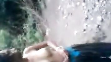 Public Full Nude River Bath.