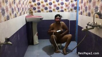 full tamil bhabhi hot in saree dress tamil style bathroom fucking in morni
